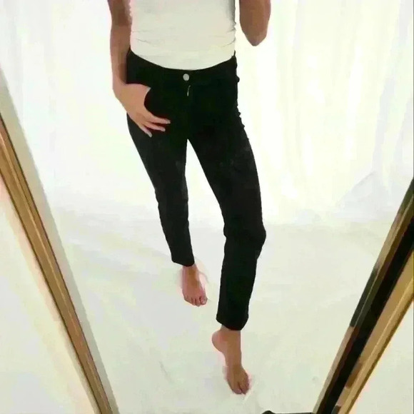 Calzedonia skinny jeans dark wash ankle slimming shape stretchy jegging black - Picture 1 of 7